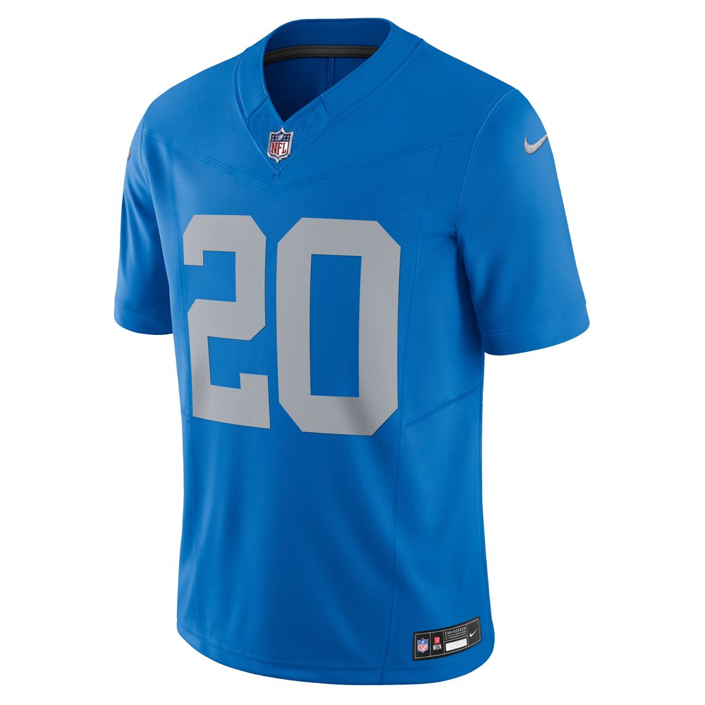 Men's Detroit Lions #20 Barry Sanders Blue Vapor F.U.S.E. Alternate Limited Jersey Men's Detroit Lions #20 Barry Sanders Blue Vapor F.U.S.E. Alternate Limited Jersey
