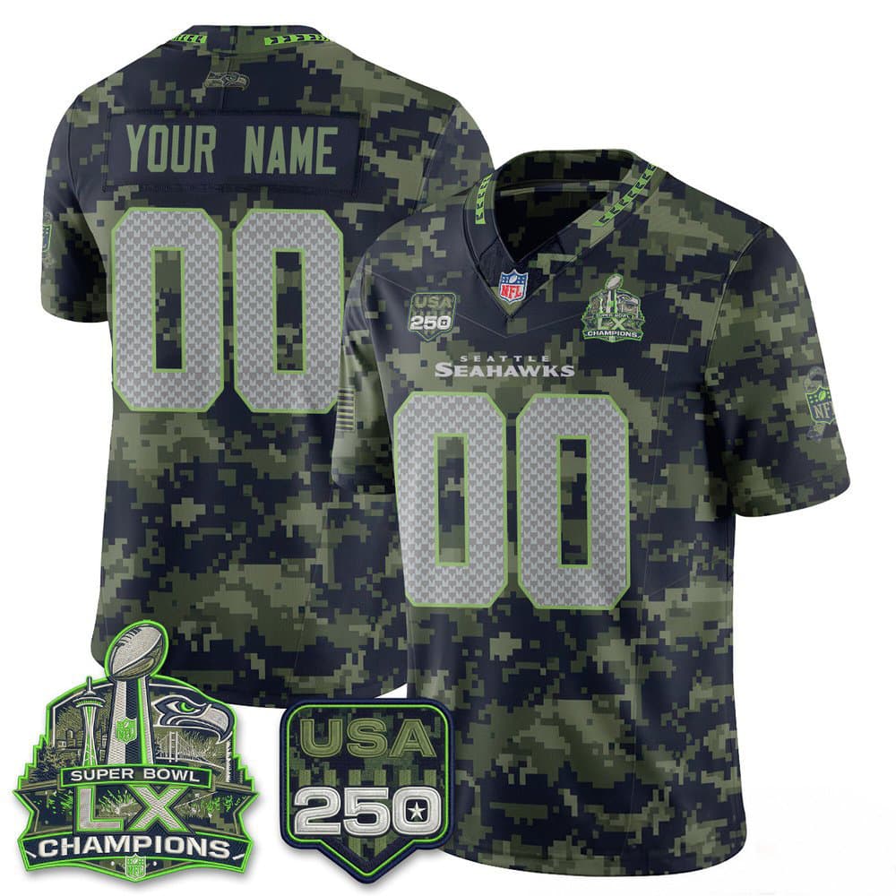Men's Seattle Seahawks Camo 2026 Salute to Service Edition Vapor F.U.S.E. Limited Custom Jersey Men's Seattle Seahawks Camo 2026 Salute to Service Edition Vapor F.U.S.E. Limited Custom Jersey