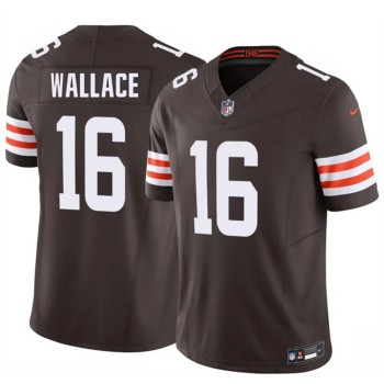 Men's Cleveland Browns #16 Tylan Wallace Brown 2026 NFL Draft Vapor F.U.S.E. Limited Jersey Men's Cleveland Browns #16 Tylan Wallace Brown 2026 NFL Draft Vapor F.U.S.E. Limited Jersey
