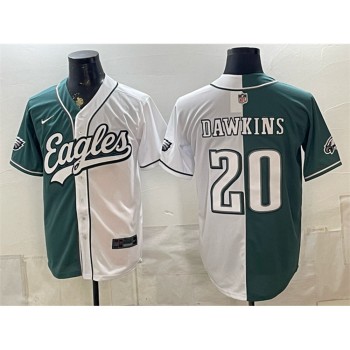 Youth Philadelphia Eagles #20 Brian Dawkins Green Split Stitched Jersey Youth Philadelphia Eagles #20 Brian Dawkins Green Split Stitched Jersey