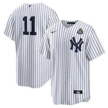 Men's New York Yankees #11 Anthony Volpe White 2024 World Series Home Replica Player Jersey Men's New York Yankees #11 Anthony Volpe White 2024 World Series Home Replica Player Jersey