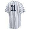 Men's New York Yankees #11 Anthony Volpe White 2024 World Series Home Replica Player Jersey