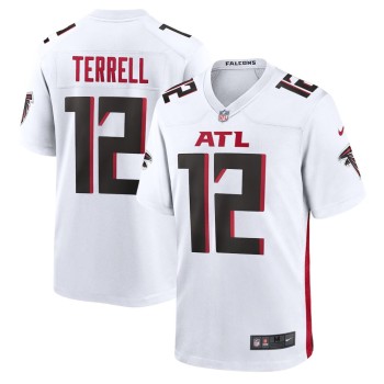 Men's Atlanta Falcons #12 Avieon Terrell White 2026 NFL Draft Game Jersey