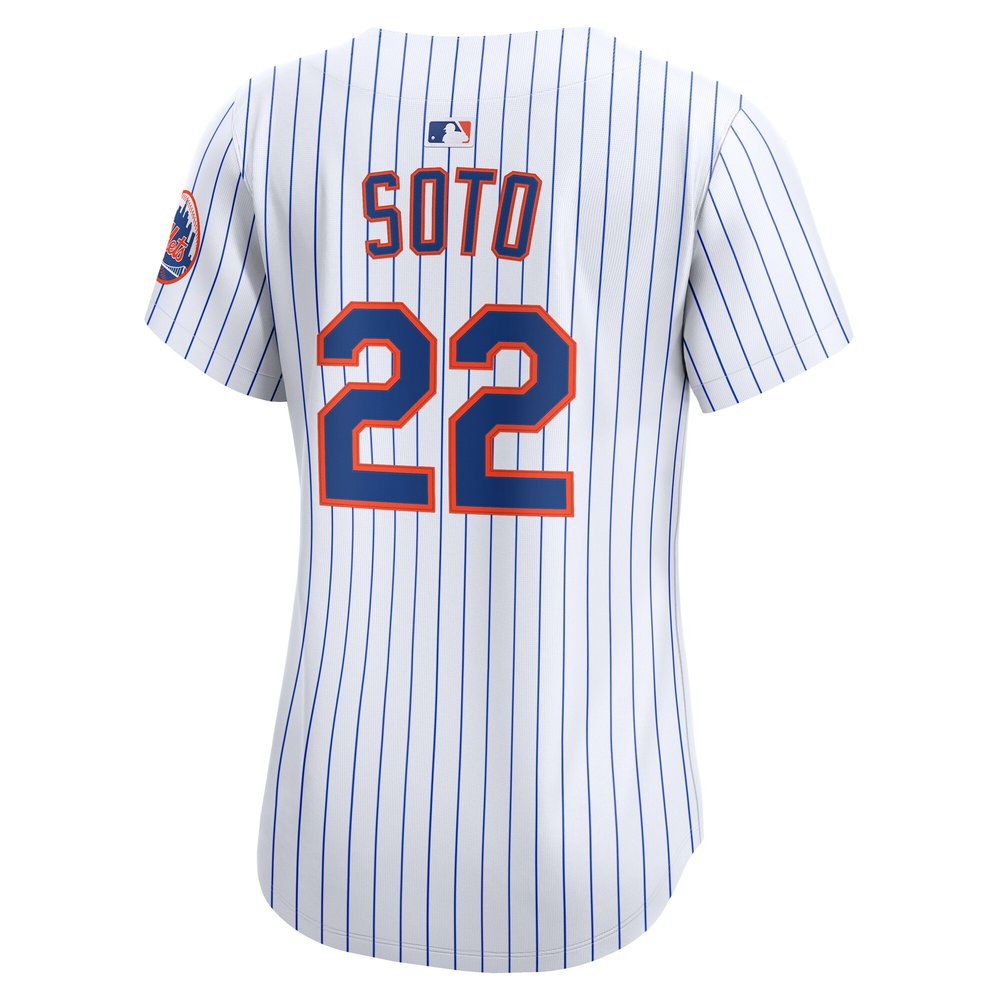 Women's New York Mets #22 Juan Soto White Home Limited Player Jersey
