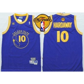 Warriors #10 Tim Hardaway Blue New Throwback The Finals Patch Stitched NBA Jersey Warriors #10 Tim Hardaway Blue New Throwback The Finals Patch Stitched NBA Jersey