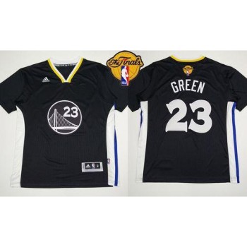 Warriors #23 Draymond Green Black New Alternate The Finals Patch Stitched NBA Jersey