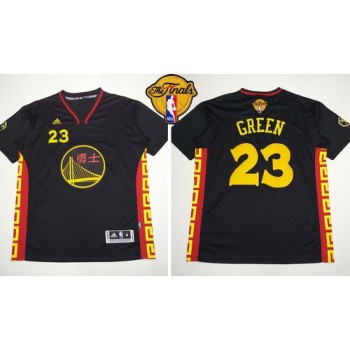 Warriors #23 Draymond Green Black Slate Chinese New Year The Finals Patch Stitched NBA Jersey
