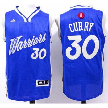 Warriors #30 Stephen Curry Blue 2015-2016 Christmas Day Stitched NBA Jersey Warriors #30 Stephen Curry Blue 2015-2016 Christmas Day Stitched NBA Jersey