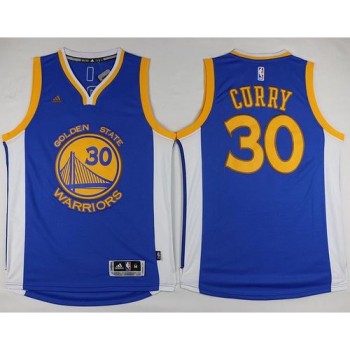Warriors #30 Stephen Curry Blue Swingman Stitched NBA Jersey