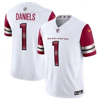 Men's Washington Commanders #5 Jayden Daniels White 2024 NFL Draft First Round Pick Player F.U.S.E. Vapor Untouchable Limited Stitched Football Jersey Men's Washington Commanders #5 Jayden Daniels White 2024 NFL Draft First Round Pick Player F.U.S.E. Vapor Untouchable Limited Stitched Football Jersey