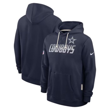 Men's Dallas Cowboys Navy Sideline Standard Issue Top Prospect Dri-FIT Hoodie