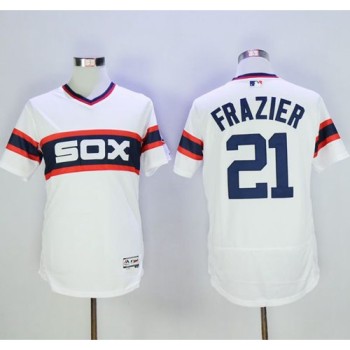 White Sox #21 Todd Frazier White Flexbase Authentic Collection Alternate Home Stitched MLB Jersey White Sox #21 Todd Frazier White Flexbase Authentic Collection Alternate Home Stitched MLB Jersey
