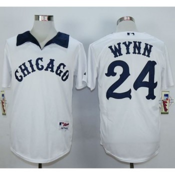 White Sox #24 Early Wynn White 1976 Turn Back The Clock Stitched MLB Jersey White Sox #24 Early Wynn White 1976 Turn Back The Clock Stitched MLB Jersey