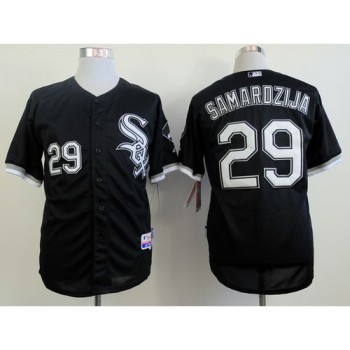 White Sox #29 Jeff Samardzija Black Cool Base Stitched MLB Jerseys White Sox #29 Jeff Samardzija Black Cool Base Stitched MLB Jerseys