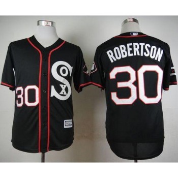 White Sox #30 David Robertson Black New Cool Base Stitched MLB Jerseys White Sox #30 David Robertson Black New Cool Base Stitched MLB Jerseys