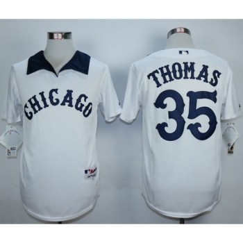 White Sox #35 Frank Thomas White 1976 Turn Back The Clock Stitched MLB Jersey White Sox #35 Frank Thomas White 1976 Turn Back The Clock Stitched MLB Jersey