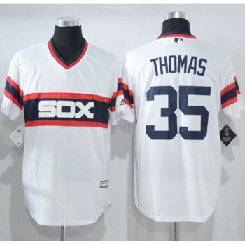 White Sox #35 Frank Thomas White New Cool Base Alternate Home Stitched MLB Jersey White Sox #35 Frank Thomas White New Cool Base Alternate Home Stitched MLB Jersey