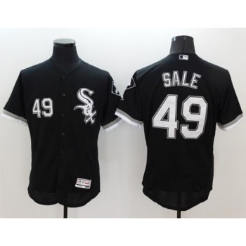 White Sox #49 Chris Sale Black Flexbase Authentic Collection Stitched MLB Jersey White Sox #49 Chris Sale Black Flexbase Authentic Collection Stitched MLB Jersey