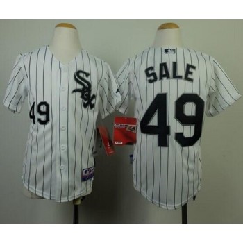 White Sox #49 Chris Sale White(Black Strip) Cool Base Stitched Youth MLB Jersey White Sox #49 Chris Sale White(Black Strip) Cool Base Stitched Youth MLB Jersey