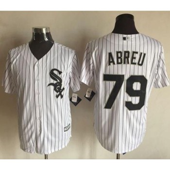 White Sox #79 Jose Abreu White(Black Strip) New Cool Base Stitched MLB Jersey White Sox #79 Jose Abreu White(Black Strip) New Cool Base Stitched MLB Jersey