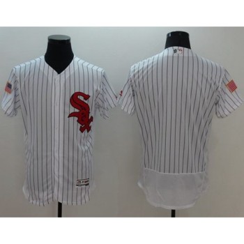 White Sox Blank White(Black Strip) Fashion Stars & Stripes Flexbase Authentic Stitched MLB Jersey White Sox Blank White(Black Strip) Fashion Stars & Stripes Flexbase Authentic Stitched MLB Jersey