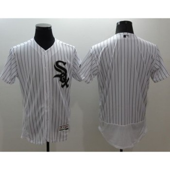 White Sox Blank White(Black Strip) Flexbase Authentic Collection Stitched MLB Jersey White Sox Blank White(Black Strip) Flexbase Authentic Collection Stitched MLB Jersey
