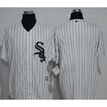 White Sox Blank White(Black Strip) New Cool Base Stitched MLB Jersey White Sox Blank White(Black Strip) New Cool Base Stitched MLB Jersey