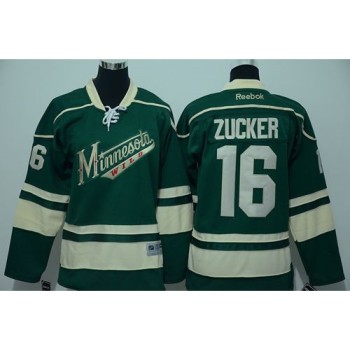Wild #16 Jason Zucker Green Stitched Youth NHL Jersey Wild #16 Jason Zucker Green Stitched Youth NHL Jersey