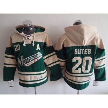 Wild #20 Ryan Suter Green Sawyer Hooded Sweatshirt Stitched NHL Jersey Wild #20 Ryan Suter Green Sawyer Hooded Sweatshirt Stitched NHL Jersey