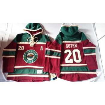 Wild #20 Ryan Suter Red Sawyer Hooded Sweatshirt Stitched NHL Jersey Wild #20 Ryan Suter Red Sawyer Hooded Sweatshirt Stitched NHL Jersey