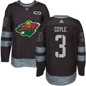 Wild #3 Charlie Coyle Black 1917-2017 100th Anniversary Stitched NHL Jersey Wild #3 Charlie Coyle Black 1917-2017 100th Anniversary Stitched NHL Jersey