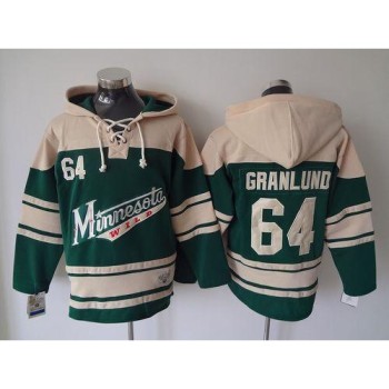 Wild #64 Mikael Granlund Green Sawyer Hooded Sweatshirt Stitched NHL Jersey Wild #64 Mikael Granlund Green Sawyer Hooded Sweatshirt Stitched NHL Jersey