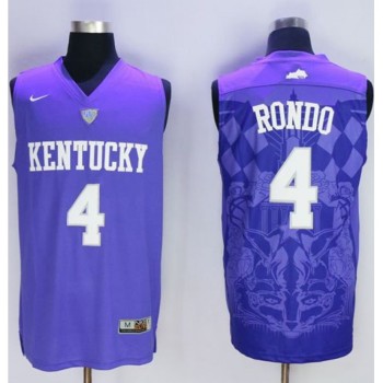 Wildcats #4 Rajon Rondo Blue Basketball Stitched NCAA Jersey Wildcats #4 Rajon Rondo Blue Basketball Stitched NCAA Jersey