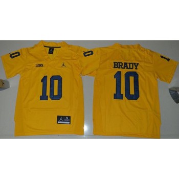 Wolverines #10 Tom Brady Gold Stitched Youth NCAA Jersey Wolverines #10 Tom Brady Gold Stitched Youth NCAA Jersey