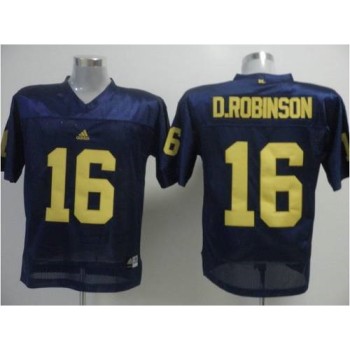 Wolverines #16 D.Robinson Blue Stitched NCAA Jersey Wolverines #16 D.Robinson Blue Stitched NCAA Jersey