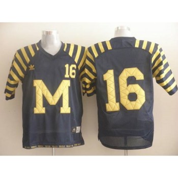 Wolverines #16 Denard Robinson Blue Under The Lights Stitched NCAA Jersey Wolverines #16 Denard Robinson Blue Under The Lights Stitched NCAA Jersey