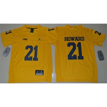 Wolverines #21 Desmond Howard Gold Stitched Youth NCAA Jersey Wolverines #21 Desmond Howard Gold Stitched Youth NCAA Jersey