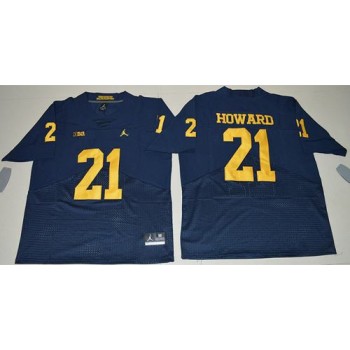 Wolverines #21 Desmond Howard Navy Blue Elite Stitched NCAA Jersey Wolverines #21 Desmond Howard Navy Blue Elite Stitched NCAA Jersey