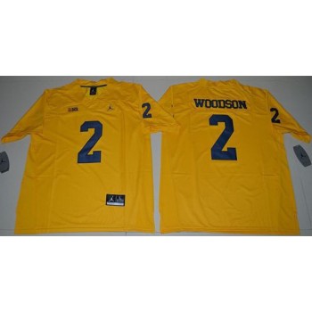 Wolverines #2 Charles Woodson Gold Limited Stitched NCAA Jersey Wolverines #2 Charles Woodson Gold Limited Stitched NCAA Jersey