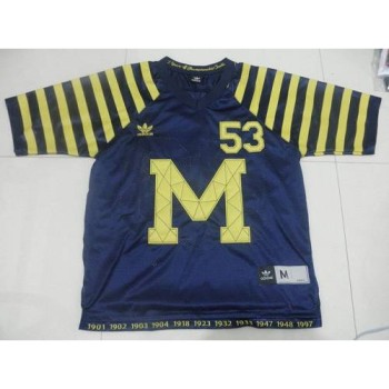 Wolverines #53 Michigan Blue Under The Lights Stitched NCAA Jersey Wolverines #53 Michigan Blue Under The Lights Stitched NCAA Jersey