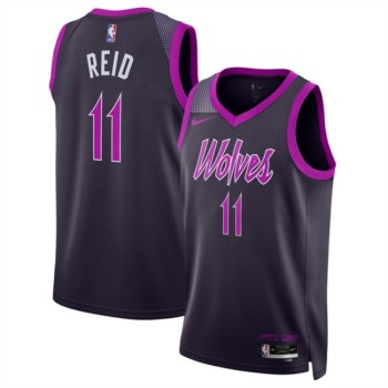 Men's Minnesota Timberwolves #11 Naz Reid Purple 2025/26 City Edition Stitched Jersey