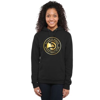 Women's Atlanta Hawks Gold Collection Pullover Hoodie Black Women's Atlanta Hawks Gold Collection Pullover Hoodie Black