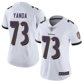 Women's Baltimore Ravens #73 Marshal Yanda White Vapor Untouchable Limited NFL Jersey(Run Small) Women's Baltimore Ravens #73 Marshal Yanda White Vapor Untouchable Limited NFL Jersey(Run Small)