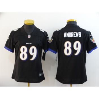 Women's Baltimore Ravens #89 Mark Andrews Black Vapor Untouchable Limited NFL Jersey(Run Small) Women's Baltimore Ravens #89 Mark Andrews Black Vapor Untouchable Limited NFL Jersey(Run Small)