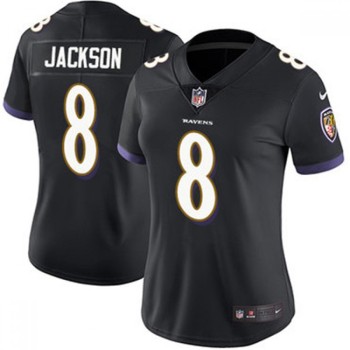 Women's Baltimore Ravens #8 Lamar Jackson Black Vapor Untouchable Limited NFL Jersey Women's Baltimore Ravens #8 Lamar Jackson Black Vapor Untouchable Limited NFL Jersey