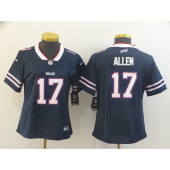 Women's Buffalo Bills #17 Josh Allen Navy Inverted Legend Stitched NFL Jersey Women's Buffalo Bills #17 Josh Allen Navy Inverted Legend Stitched NFL Jersey