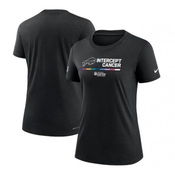 Women's Buffalo Bills 2022 Black Crucial Catch Performance T-Shirt(Run Small) Women's Buffalo Bills 2022 Black Crucial Catch Performance T-Shirt(Run Small)