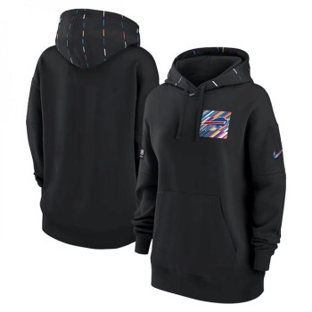Women's Buffalo Bills Black 2023 Crucial Catch Club Pullover Hoodie(Run Small) Women's Buffalo Bills Black 2023 Crucial Catch Club Pullover Hoodie(Run Small)