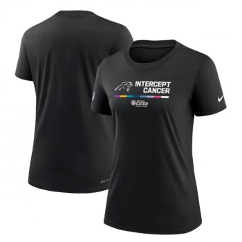 Women's Carolina Panthers 2022 Black Crucial Catch Performance T-Shirt(Run Small) Women's Carolina Panthers 2022 Black Crucial Catch Performance T-Shirt(Run Small)