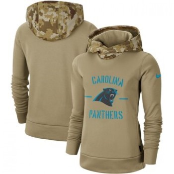 Women's Carolina Panthers Khaki 2019 Salute to Service Therma Pullover Hoodie(Run Small) Women's Carolina Panthers Khaki 2019 Salute to Service Therma Pullover Hoodie(Run Small)